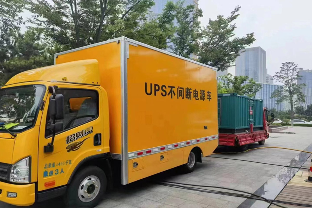 滕州发电机租赁施工现场